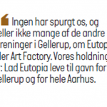 LÆSERBREV: Kulturlivet forarmes hvis Eutopia lukkes